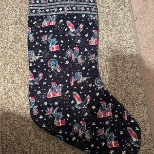 Quilted Holiday Stocking Vera Bradley Owls Print